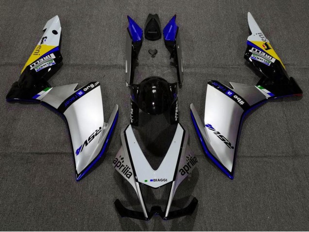 2009-2015 Aprilia RSV4 1000 Motorcycle Fairings - Silver Black Blue Yellow UK