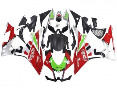 Best 2009-2015 Aprilia RSV4 1000 Motorbike Fairings - Red White Green UK