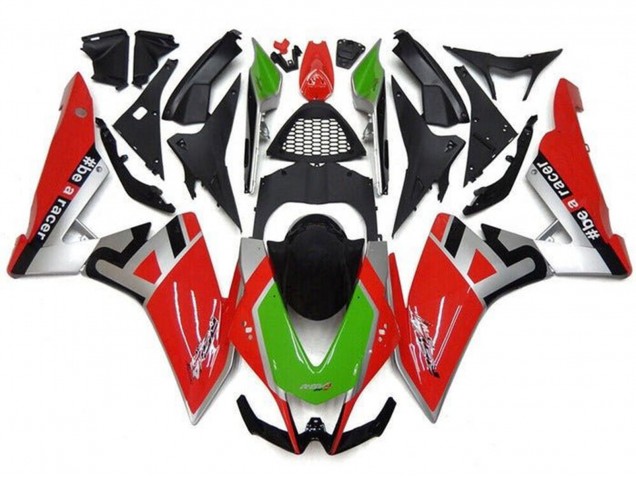 2009-2015 Aprilia RSV4 1000 Motorcycle Fairings - Red Silver Green Black UK