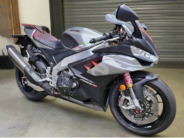 Best 2021-2024 Aprilia RSV4 1100 Motorcycle Fairings - Glossy Silver Matte Black UK