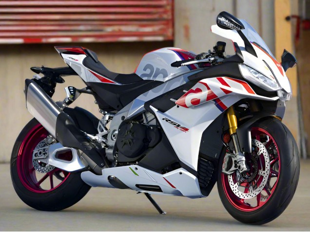 2021-2024 Aprilia RSV4 1100 Motorcycle Fairings - White Red Blue UK