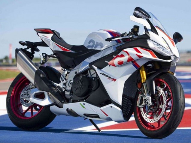 2021-2024 Aprilia RSV4 1100 Motorcycle Fairings - White Red Blue UK