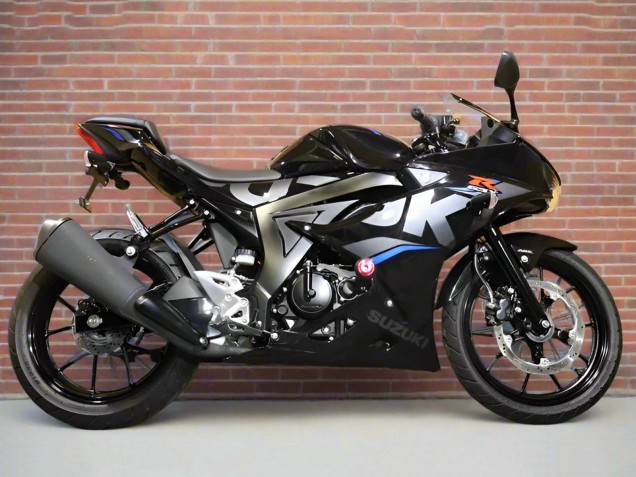 2017-2025 Suzuki GSXR125 Motorcycle Fairings - Black Silver Blue UK