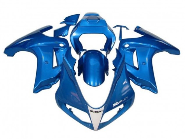 2003-2013 Suzuki SV650 Motorcycle Fairings - Blue White UK