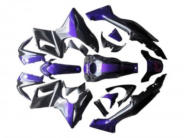 Best 2002-2006 Honda CBR125R Motorcycle Fairings - Silver Purple Glossy Black UK