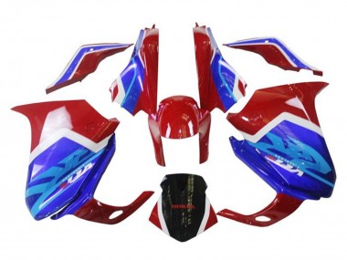 Best 2010-2014 Honda VFR 1200 Motorcycle Fairings - White Red Blue UK