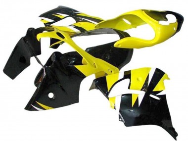 Best 2002-2003 Kawasaki ZX9R Motorcycle Fairings - Yellow Black UK