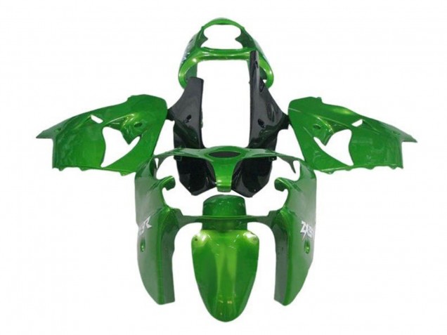 2002-2003 Kawasaki ZX9R Motorcycle Fairings - Green Black UK