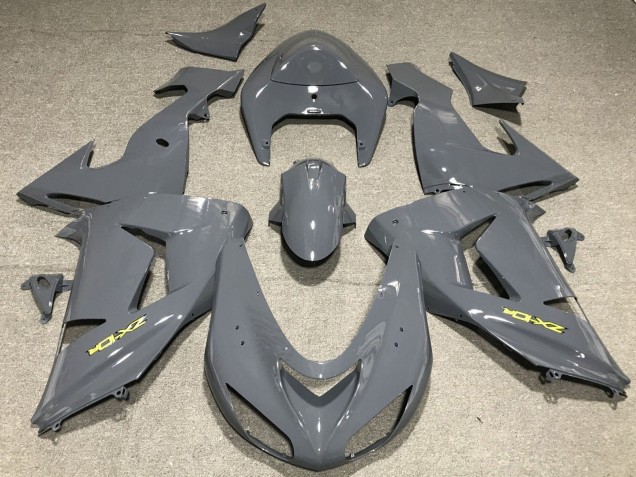 2006-2007 Kawasaki ZX10R Motorcycle Fairings - Nardo Grey Yellow UK