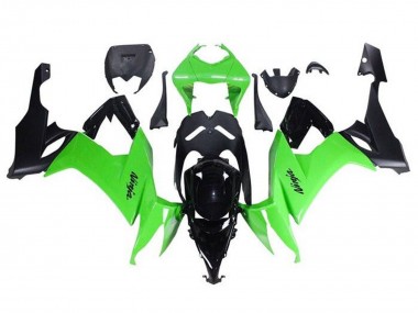 Best 2008-2010 Kawasaki ZX10R Motorcycle Fairings - Green Black UK