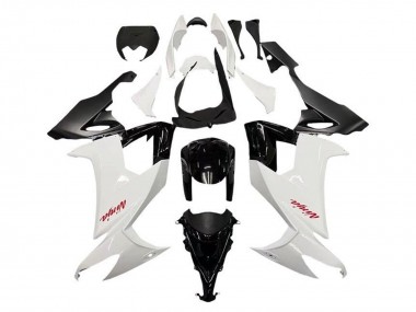 Best 2008-2010 Kawasaki ZX10R Motorcycle Fairings - White Black Red Decal UK