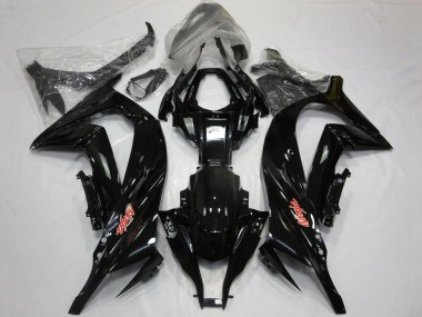 Best 2011-2015 Kawasaki ZX10R Motorcycle Fairings - Glossy Black Red UK