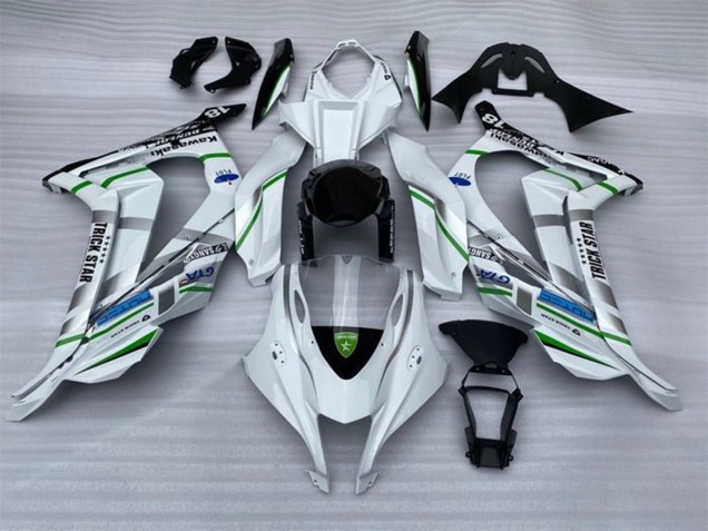 2016-2020 Kawasaki ZX10R Motorcycle Fairings - White Silver Green Blue Black Trick Star UK