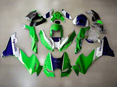 Best 2021-2025 Kawasaki ZX10R Motorcycle Fairings - Green White Blue UK