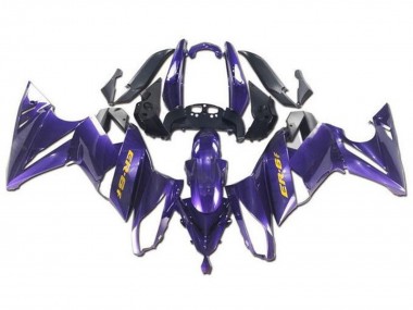Best 2009-2011 Kawasaki Ninja ER6F Motorcycle Fairings - Purple Yellow UK