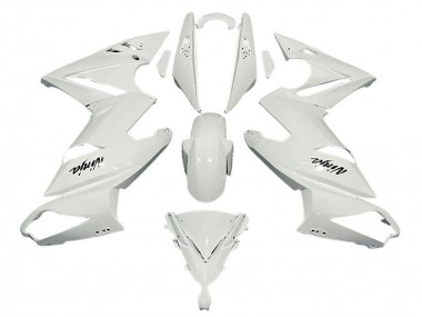 Best 2009-2011 Kawasaki Ninja 650 EX650 Motorcycle Fairings - White UK