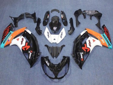 Best 2012-2016 Kawasaki Ninja 650 EX650 Motorcycle Fairings - Glossy Black White Orange Blue Red UK
