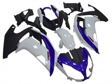 Best 2012-2016 Kawasaki Ninja 650 EX650 Motorcycle Fairings - White Blue Matte Black UK