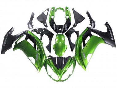 Best 2012-2016 Kawasaki Ninja 650 EX650 Motorcycle Fairing - Green Matte Black UK