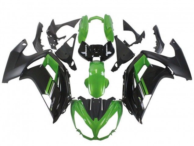 2012-2014 Kawasaki Ninja ER6F Motorcycle Fairings - Green Black UK