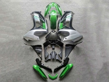 Best 2012-2016 Kawasaki Ninja 650 EX650 Motorcycle Fairings - Green Grey Black UK