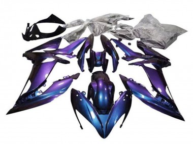 Best 2017-2019 Kawasaki Ninja 650 EX650 Motorcycle Fairings - Purple Blue Chameleon UK