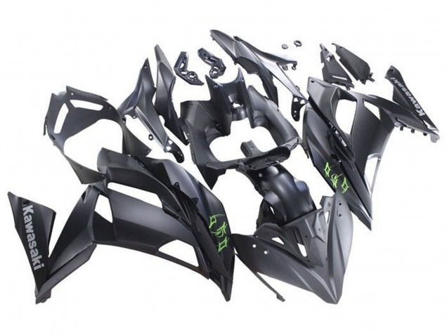 2017-2019 Kawasaki Ninja 650 EX650 Motorcycle Fairings - Matte Black Green UK