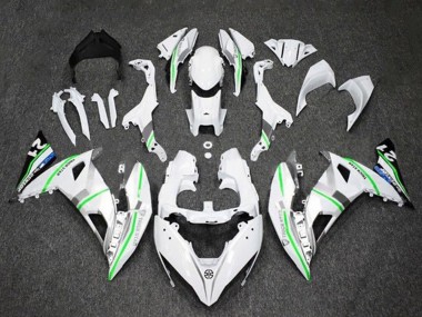 Best 2017-2019 Kawasaki Ninja 650 EX650 Motorcycle Fairings - White Silver Green Blue UK