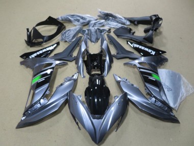 Best 2017-2019 Kawasaki Ninja 650 EX650 Motorcycle Fairings - Glossy Grey Green Black White UK