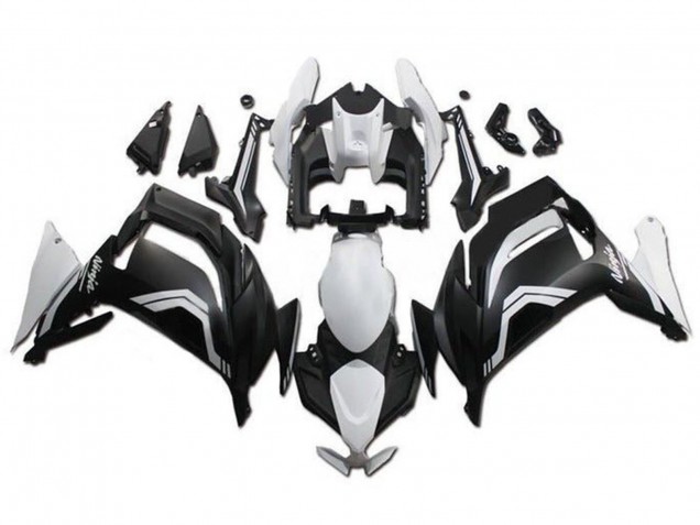 2020-2024 Kawasaki Ninja 650 EX650 Motorcycle Fairings - White Matte Black UK