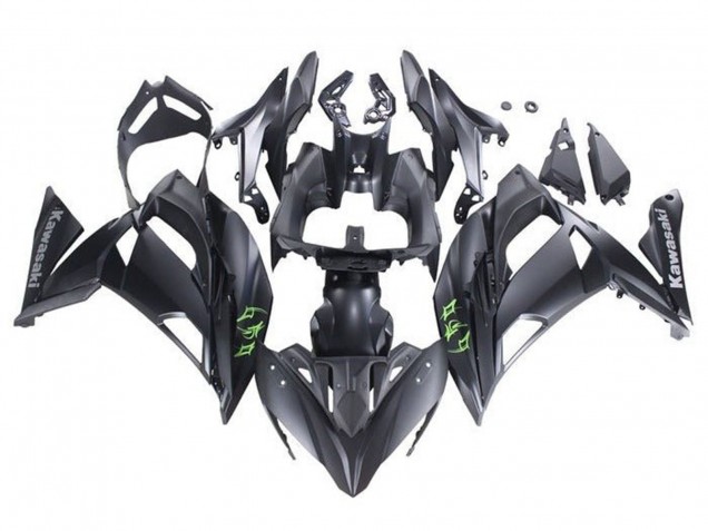 2020-2024 Kawasaki Ninja 650 EX650 Motorcycle Fairings - Matte Black Green UK