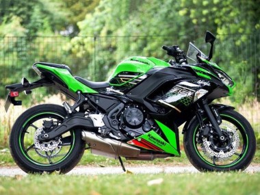 Best 2020-2024 Kawasaki Ninja 650 EX650 Motorcycle Fairings - Green Black Red Honeycomb UK