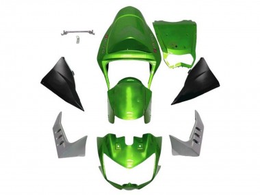 Best 2003-2006 Kawasaki Z1000 Motorcycle Fairings - Green Matte Black UK