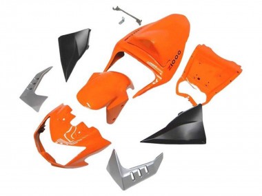 Best 2003-2006 Kawasaki Z1000 Motorcycle Fairings - Orange Matte Black UK
