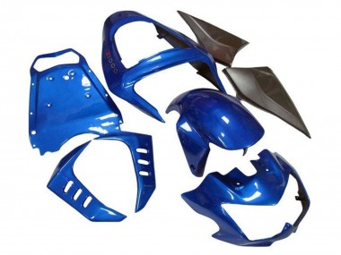 Best 2003-2006 Kawasaki Z1000 Motorcycle Fairings - Blue Matte Black UK
