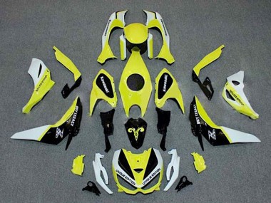 Best 2014-2019 Kawasaki Z1000 Motorcycle Fairings - White Yellow Black UK