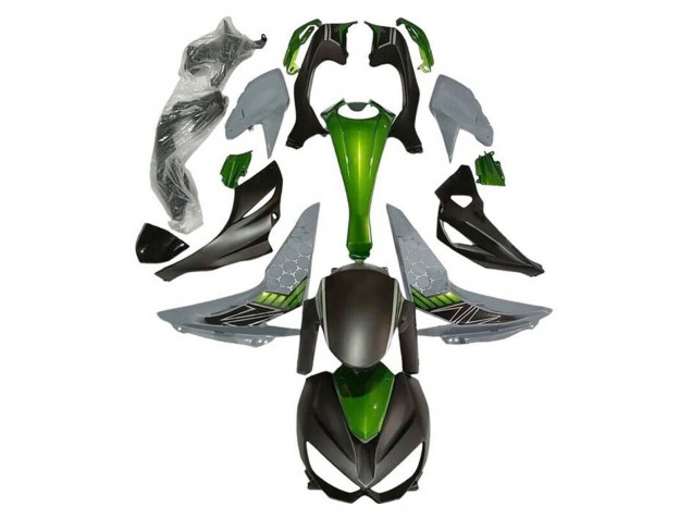 2014-2019 Kawasaki Z1000 Motorcycle Fairings - Green Grey Matte Black UK