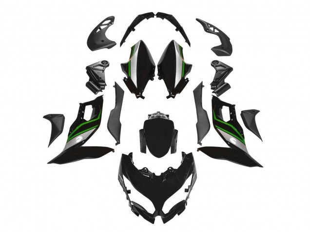 2015-2021 Kawasaki Versys 650 Motorcycle Fairings - Black Green Silver UK