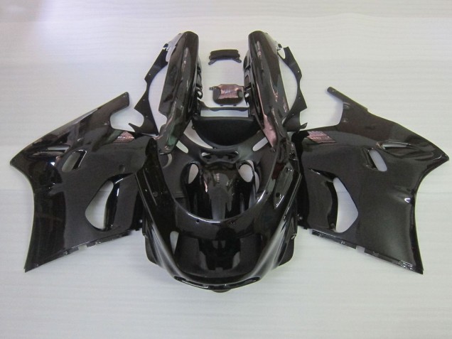 1990-1992 Kawasaki ZZR1100 Motorcycle Fairings - Glossy Black UK