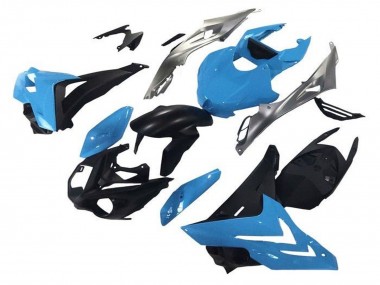 Best 2014-2016 BMW S1000R Motorcycle Fairings - Blue Silver Matte Black UK