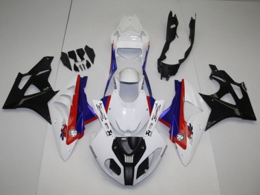 Best 2009-2014 BMW S1000RR Full Motorcycle Fairing Kits - White Red Blue Glossy Black UK