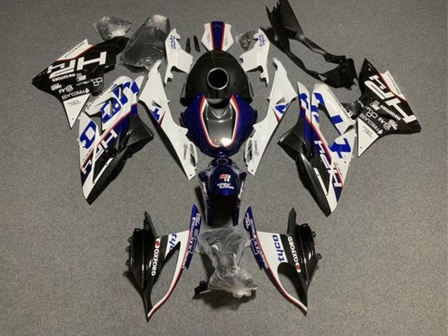 2015-2016 BMW S1000RR Motorcycle Fairings - White Blue Black Tyco UK