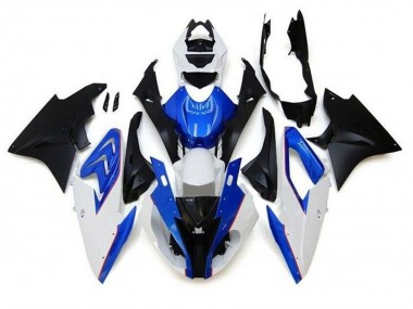Best 2015-2016 BMW S1000RR Motorcycle Fairings - White Blue Matte Black UK