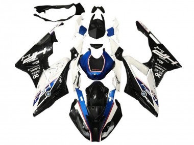 Best 2015-2016 BMW S1000RR Motorcycle Fairings - White Blue Glossy Black HP UK