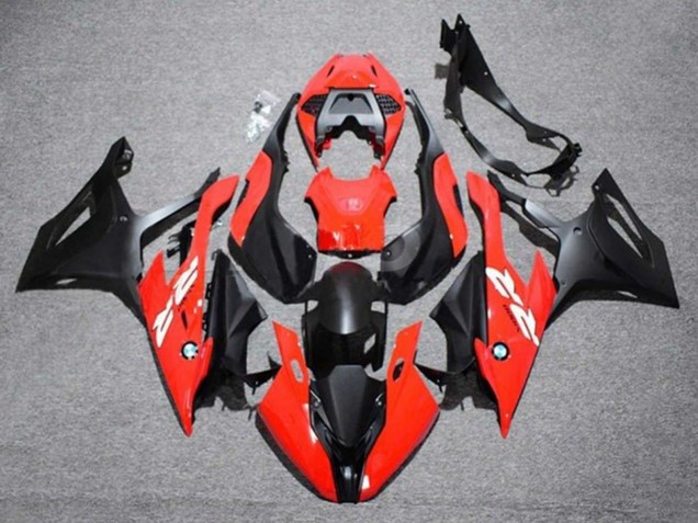 2019-2022 BMW S1000RR Motorcycle Fairing - Red White Matte Black UK