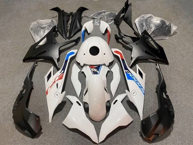 2019-2022 BMW S1000RR Motorcycle Fairings - Glossy White Matte Black Blue UK