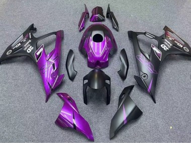 Best 2019-2022 BMW S1000RR Motorcycle Fairings - Matte Black Purple UK