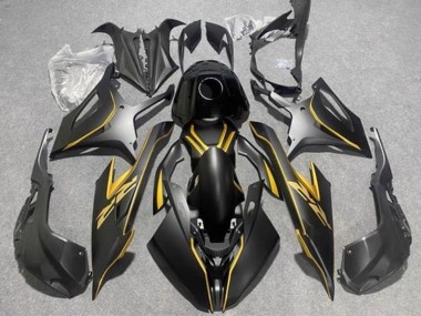 Best 2019-2022 BMW S1000RR Motorcycle Fairings - Matte Black Gold UK