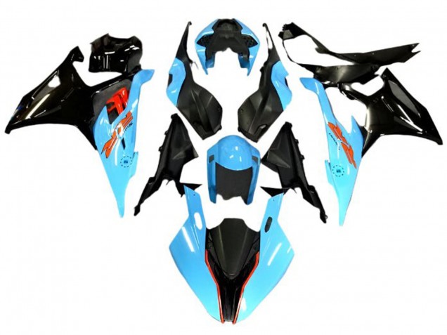 2019-2022 BMW S1000RR Motorcycle Fairings - Light Blue Black Red UK