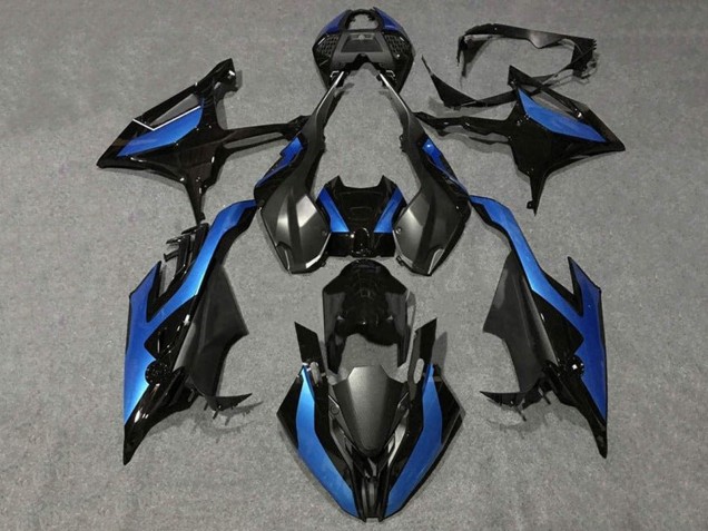 2019-2022 BMW S1000RR Motorcycle Fairings - Black Metallic Blue UK